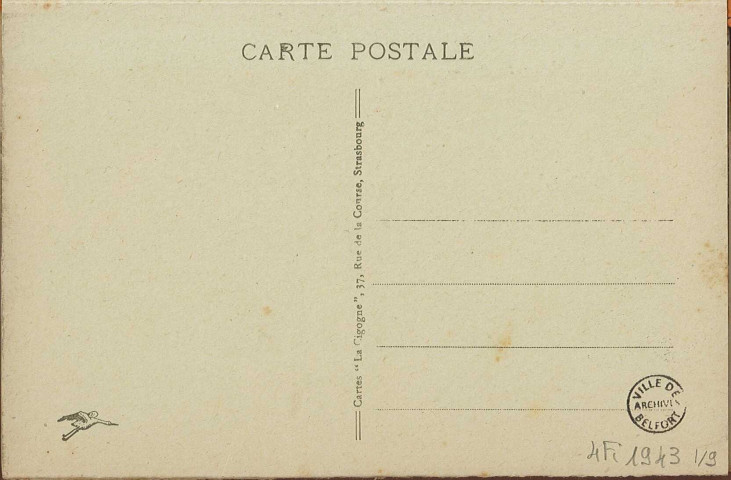 Belfort - Edition artistique en couleur
Dépliant de 9 cartes postales