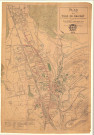 Plan de la ville de Belfort : périmètre de l'octroi et zones de servitudes militaires (1922)1 original papier3 reproductions couleur