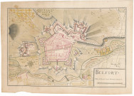Belfort : plan de ville vers 1730-1740.