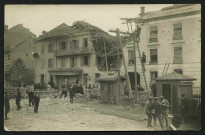 BELFORT - Le bar Nicolas situé derrière la gare éventré par un obus pendant la guerre de 1914-1918