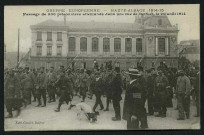 Guerre Européenne - Haute-Alsace 1914-15 - passage de 500 prisonniers allemands dans une rue de Belfort, 20/08/1914